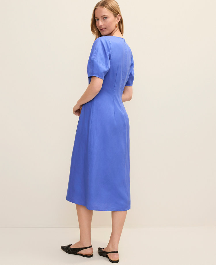 Crew Neck Flare Midi Dress carousel Product Image 2