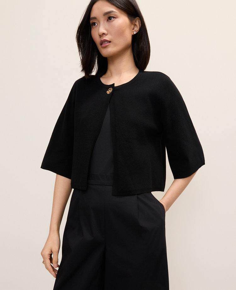 Crew Neck Sweater Cape