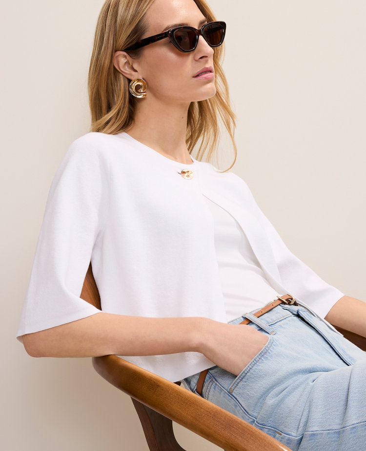 Crew Neck Sweater Cape