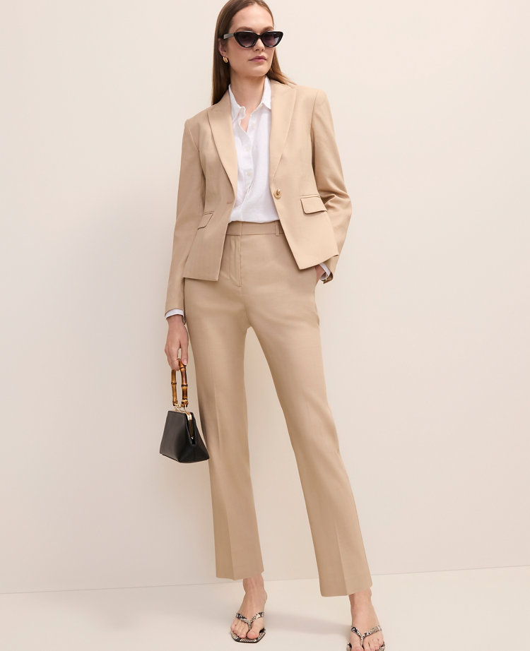 The Everyday Ankle Pant in Linen Blend carousel Product Image 1