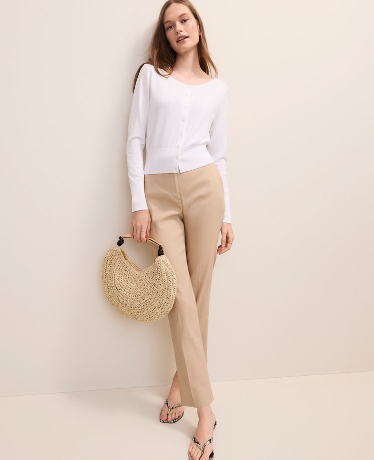 The Everyday Ankle Pant in Linen Blend carousel Product Image 4