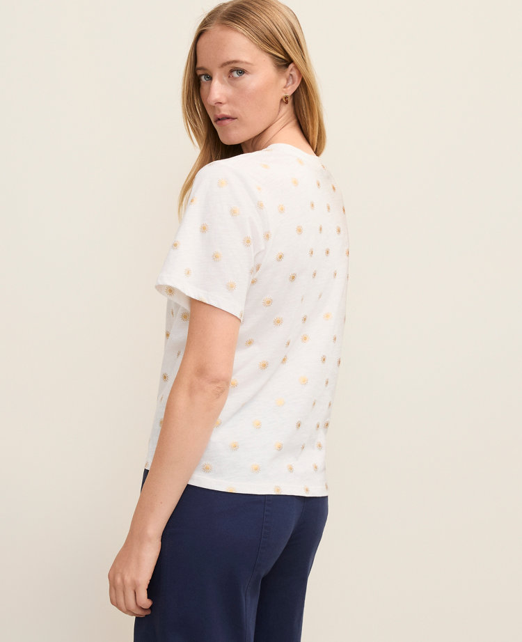 Petite Weekend Sun Print Relaxed Tee