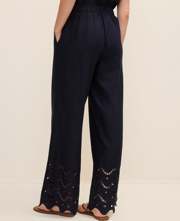 The Easy Wide-Leg Pant in Linen Blend