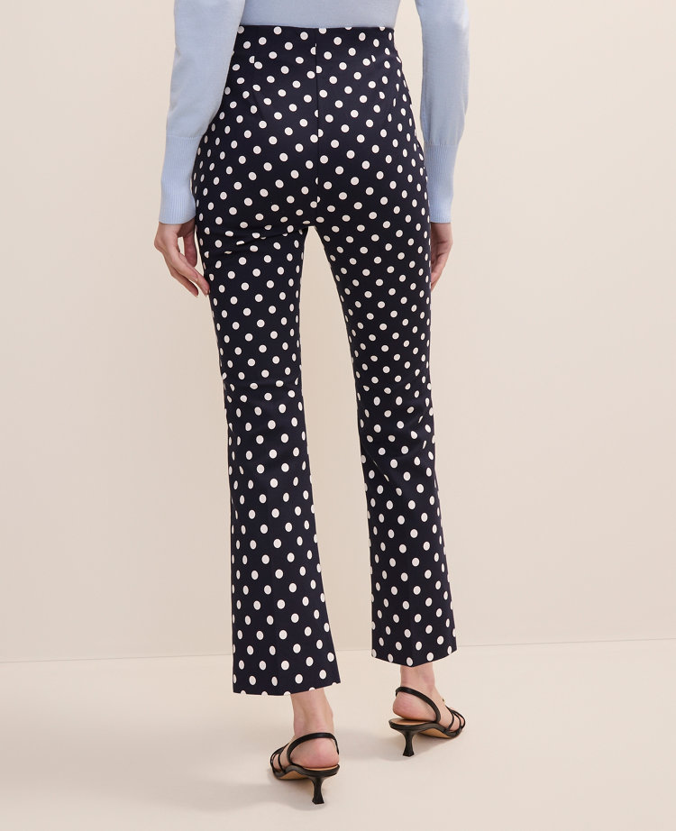 The Tall Flare Capri Pant in Polka Dot