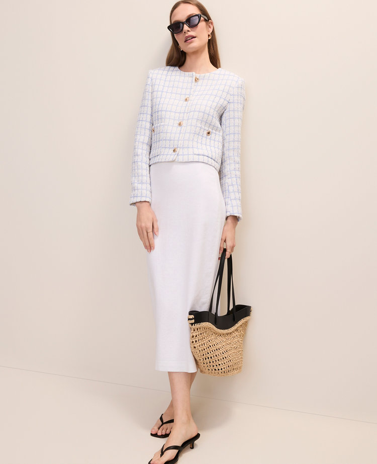 Patch Pocket Jacket in Tweed