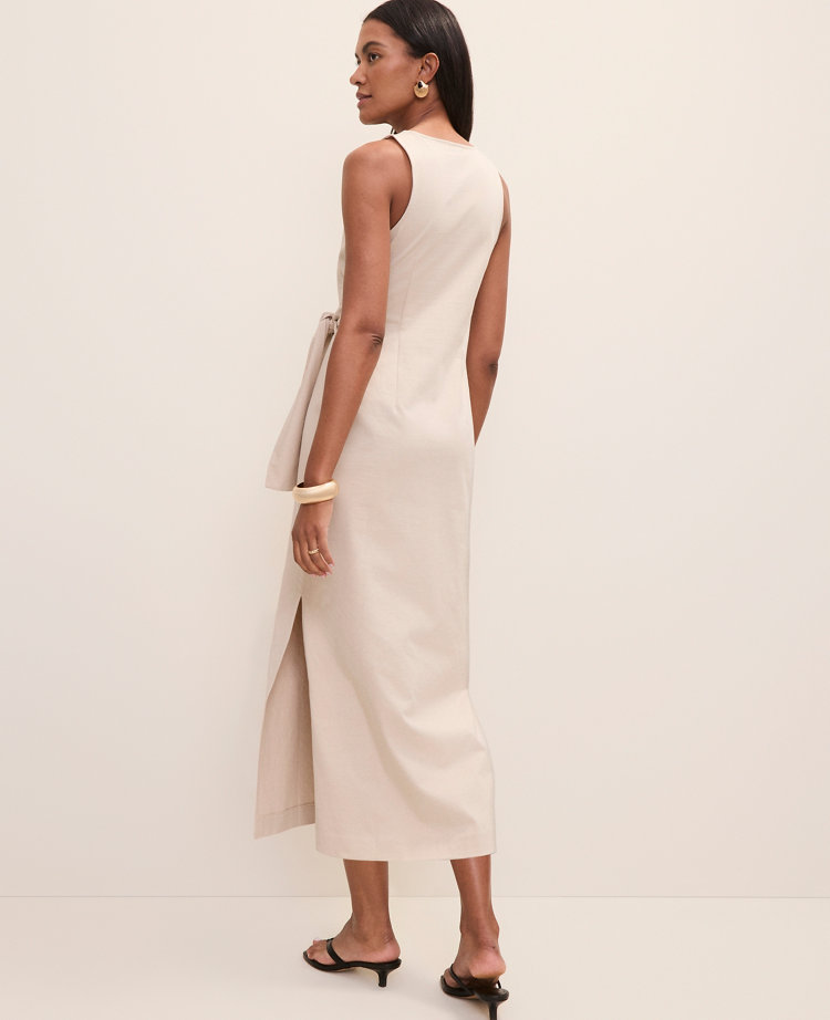 Petite Weekend Tie Waist Sheath Dress