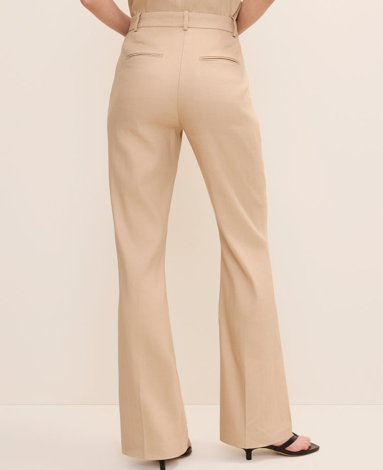 The Petite High Rise Trouser in Linen Blend carousel Product Image 3