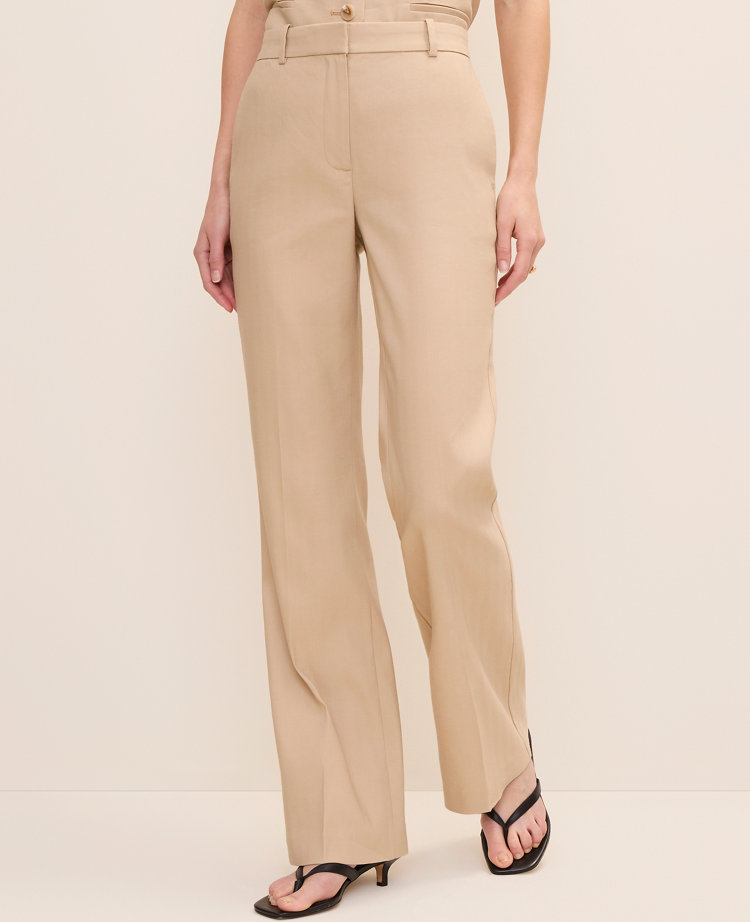 The High Rise Trouser in Linen Blend carousel Product Image 2