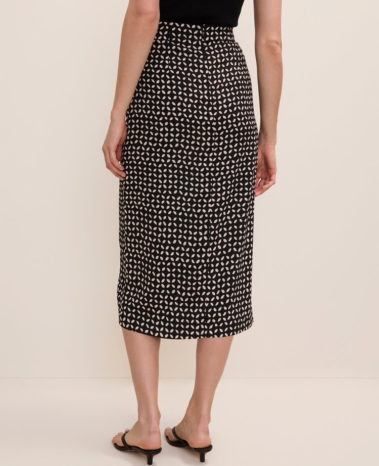 Batik Wrap Midi Skirt