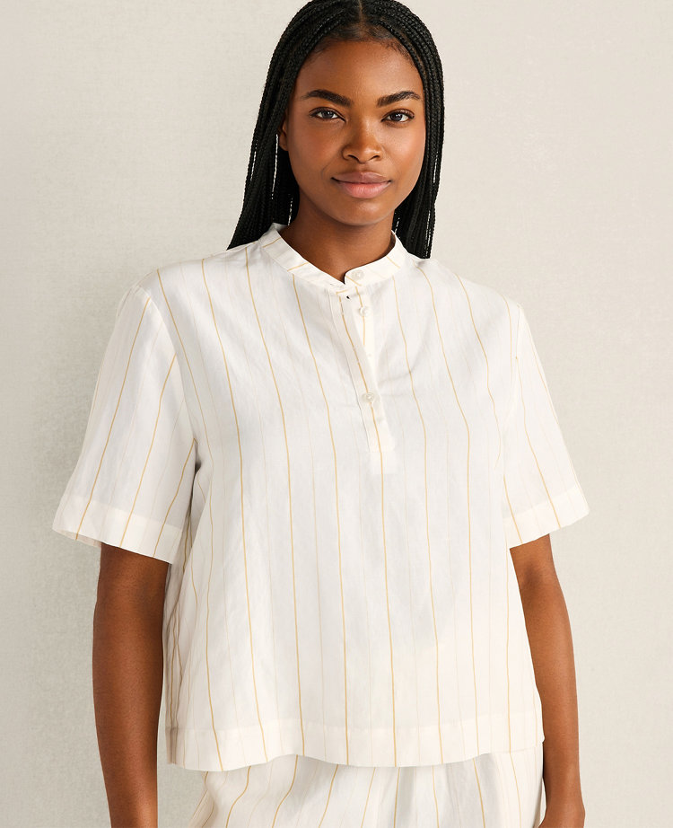 Haven Well Within Silky Linen Blend Top