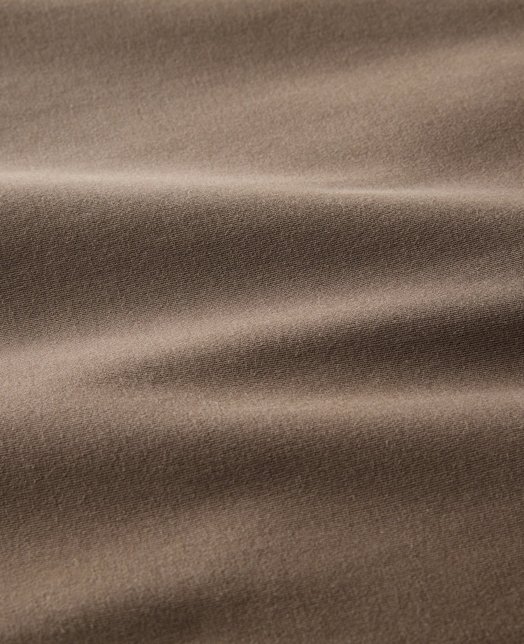 Ann Taylor Haven Well Within Organic Cotton Interlock Pleated T-Shirt Brown Women's