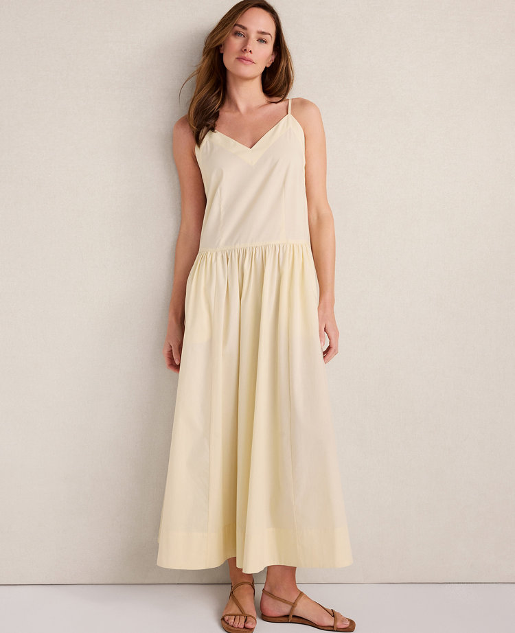 Haven Well Within Organic Cotton Poplin Strappy Maxi Dress