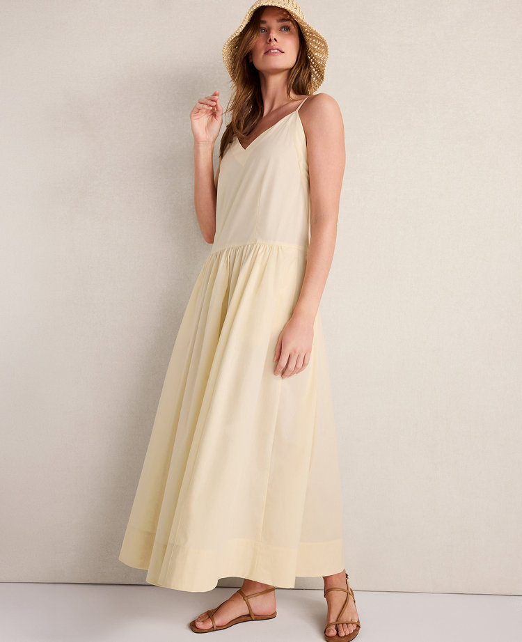 Haven Well Within Organic Cotton Poplin Strappy Maxi Dress