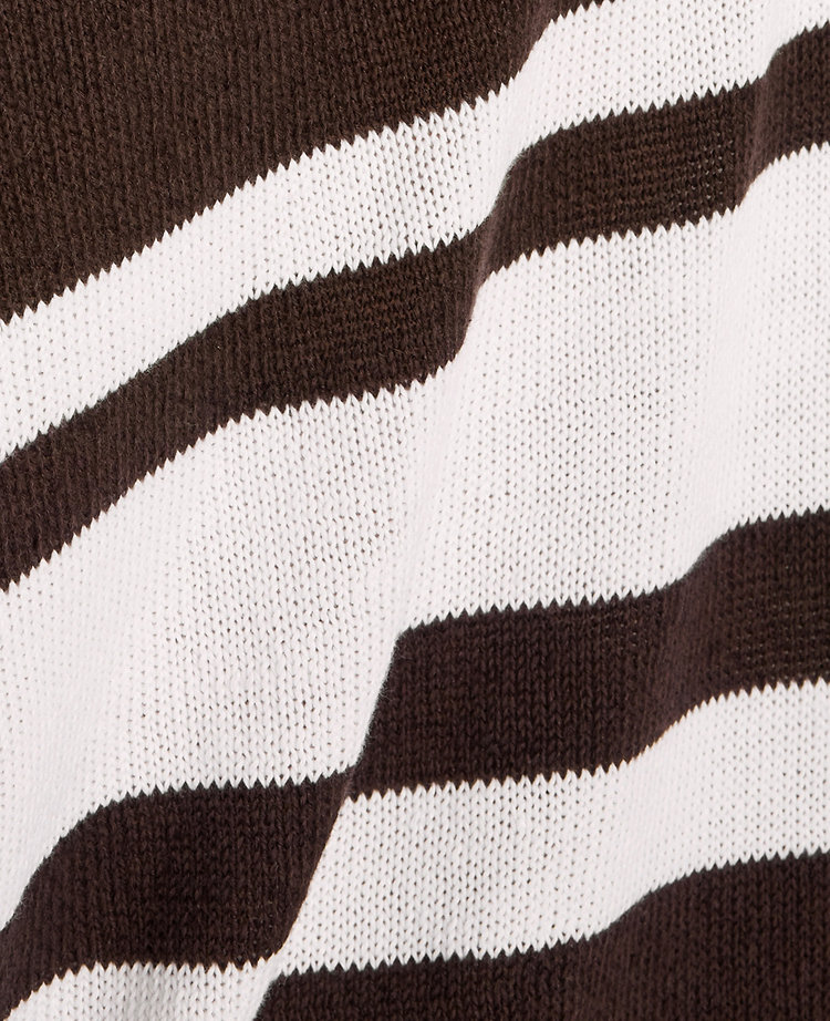 Haven Well Within Cotton Linen Stripe Roll Neck Sweater