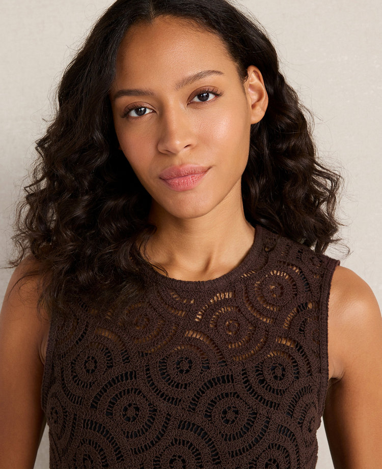 Haven Well Within Cotton Crochet Scalloped Tank