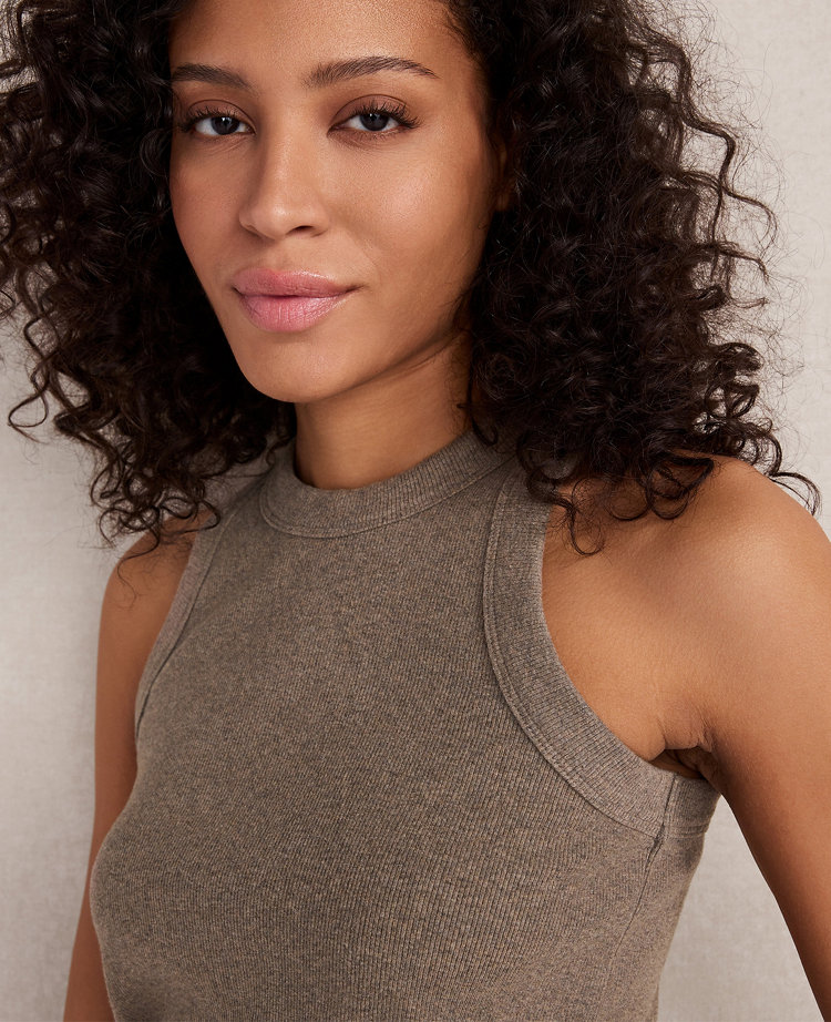 Haven Well Within Organic Cotton Rib Knit High Neck Tank