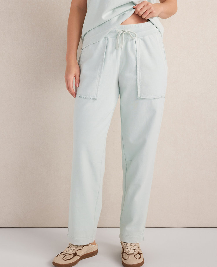 Haven Well Within Garment-Dyed Organic Cotton Terry Pants