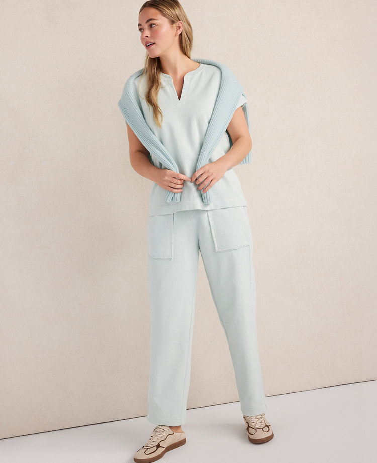 Haven Well Within Garment-Dyed Organic Cotton Terry Pants