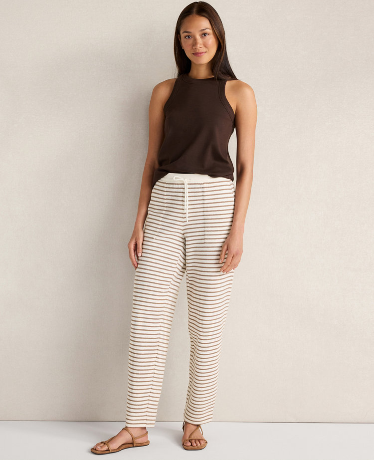 Haven Well Within Cotton Blend Textured Barrel Leg Pants