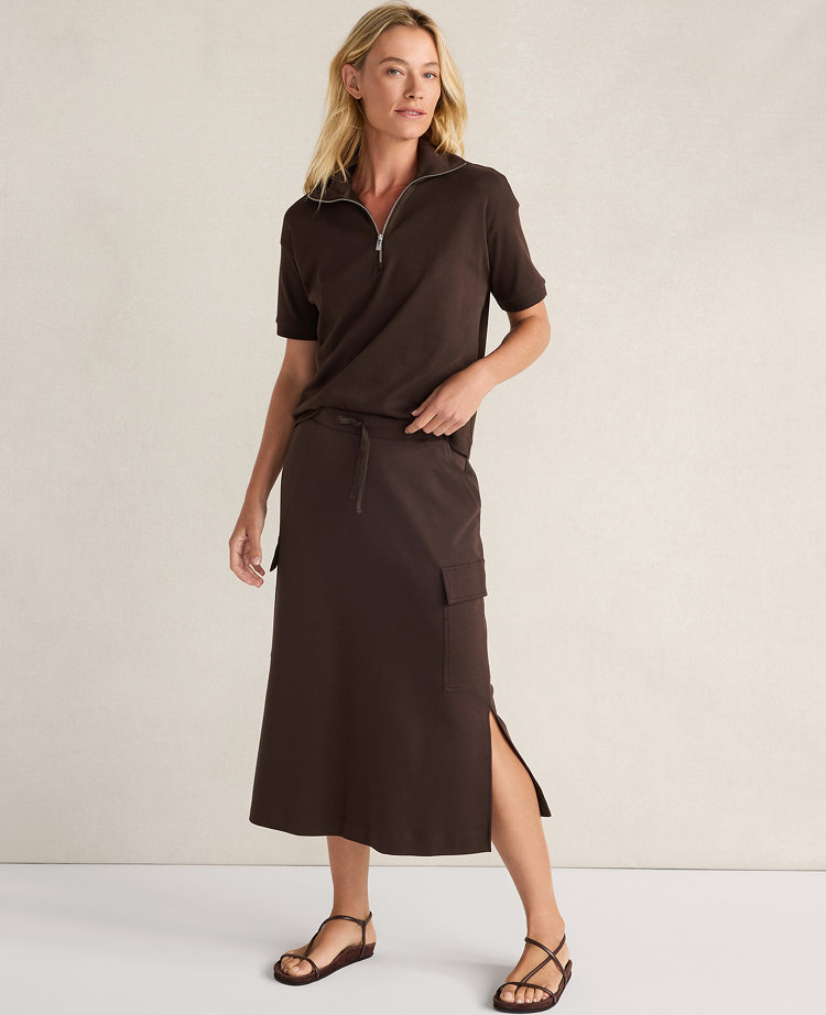 Haven Well Within Organic Cotton Interlock Cargo Skirt