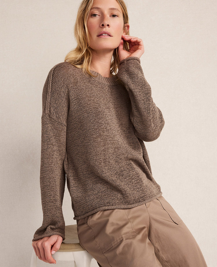 Haven Well Within Linen Tape Yarn Crewneck