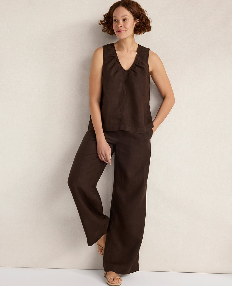 Haven Well Within Linen Wide Leg Drawstring Pants