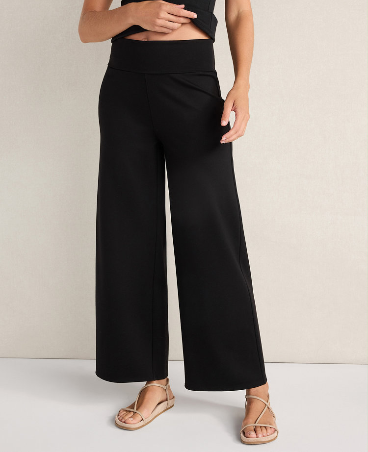 Haven Well Within Organic Cotton Modal Foldover Wide Leg Pants