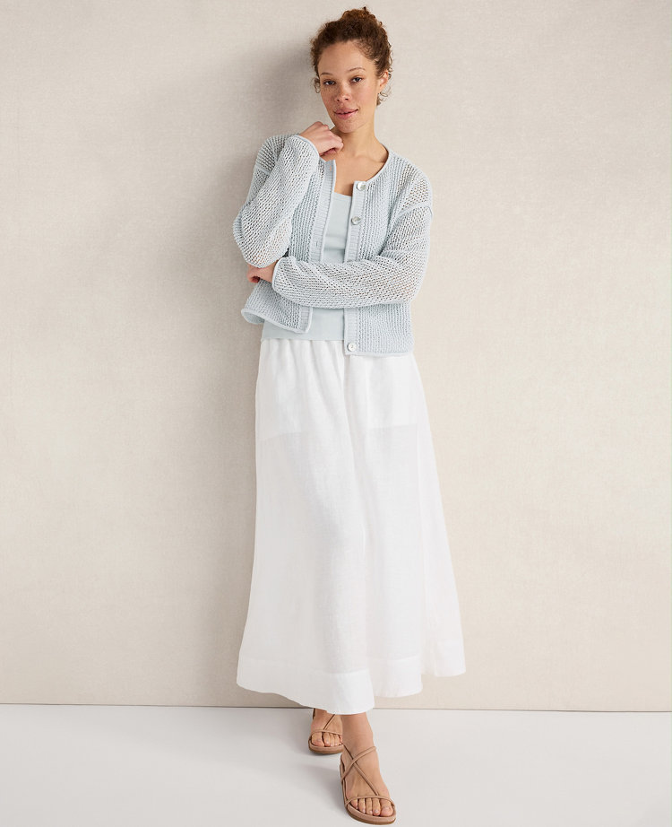 Haven Well Within Cotton Blend Open Stitch Cardigan
