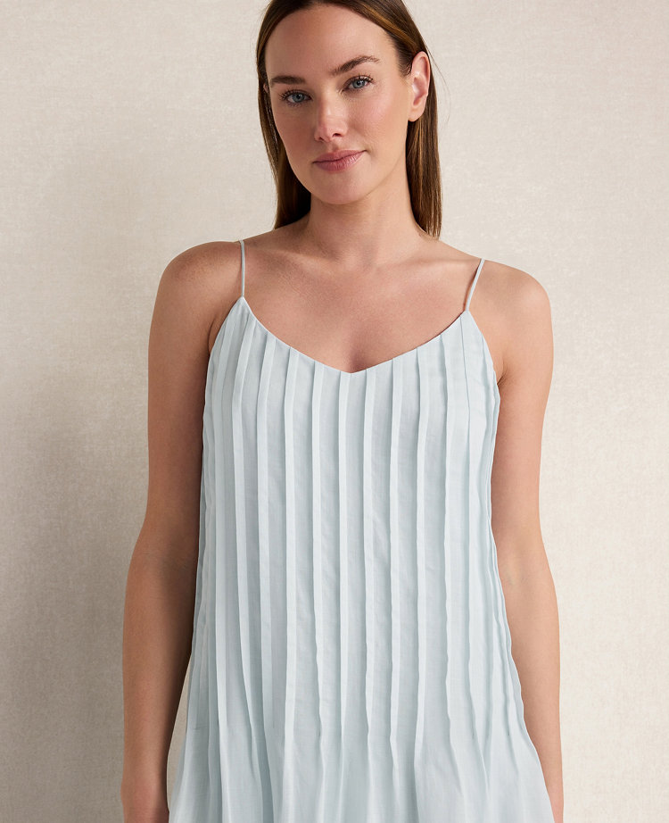 Haven Well Within Ramie Blend Pintuck Maxi Dress