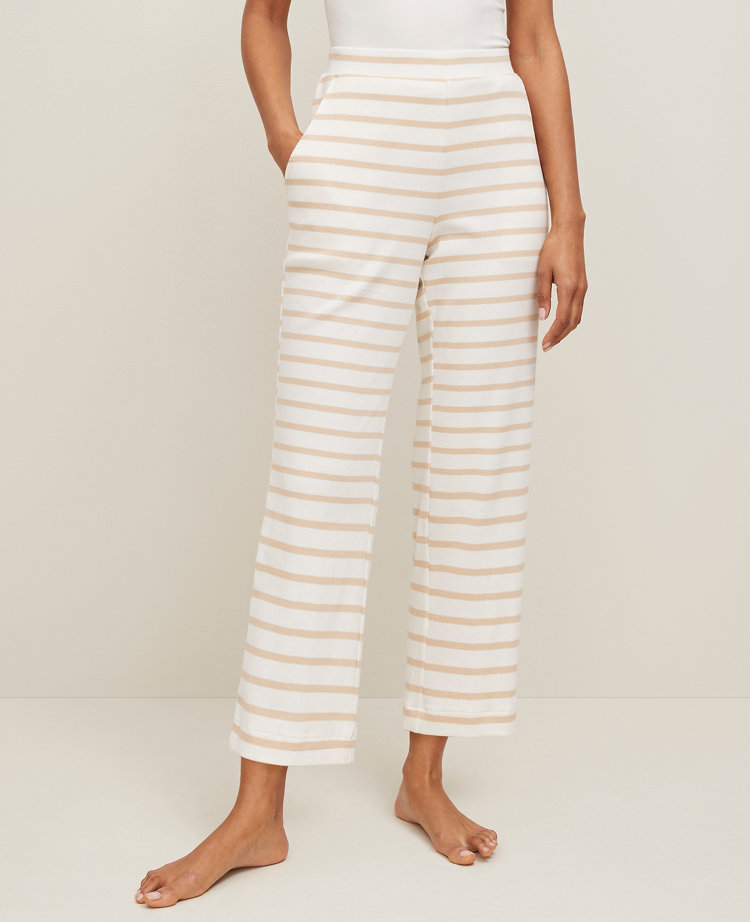 Ribbed Wide-Leg Lounge Pants
