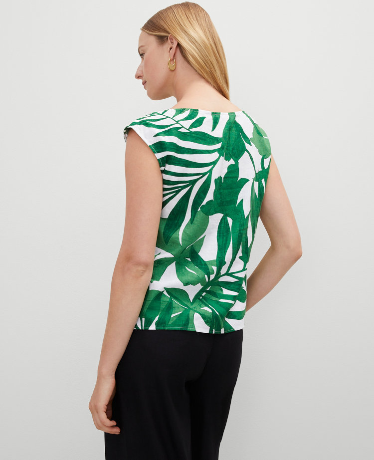 Floral Linen Blend Top