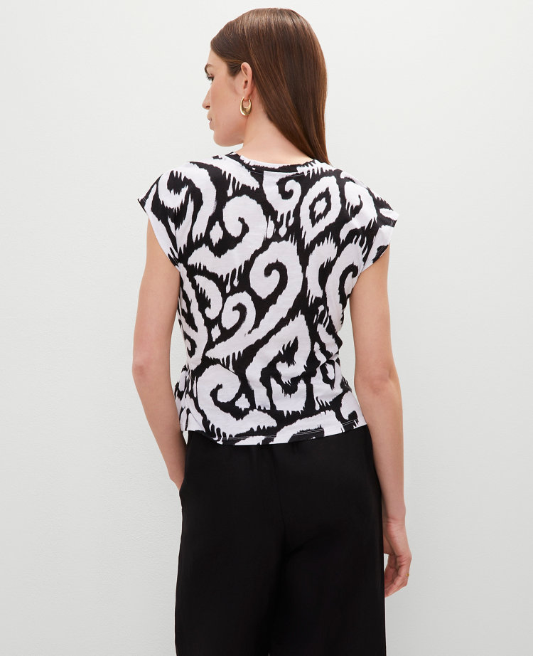 Ikat Tie Waist Tee