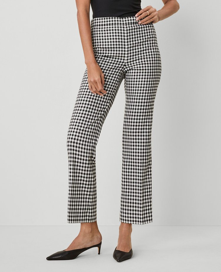 The Petite Flare Pant in Gingham