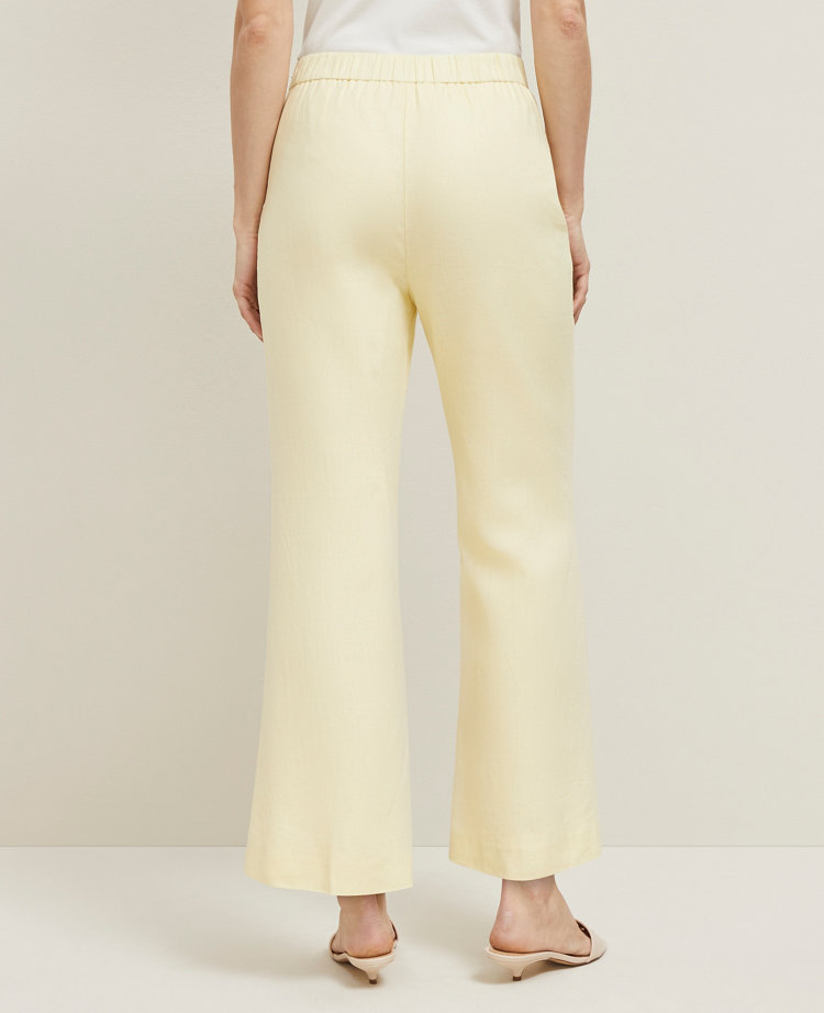 The Flare Ankle Pant in Linen Blend