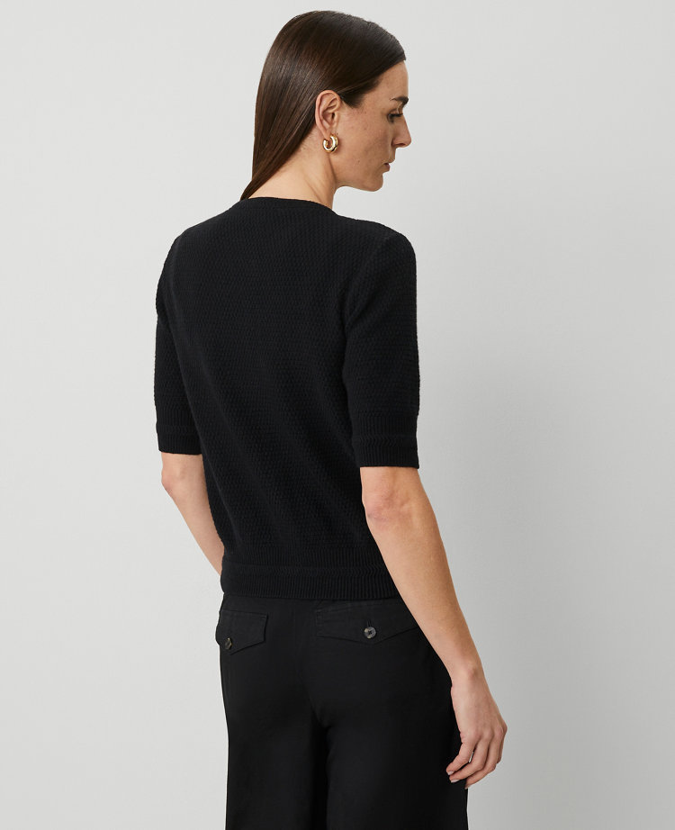 Blouson Sleeve Stitch Cardigan