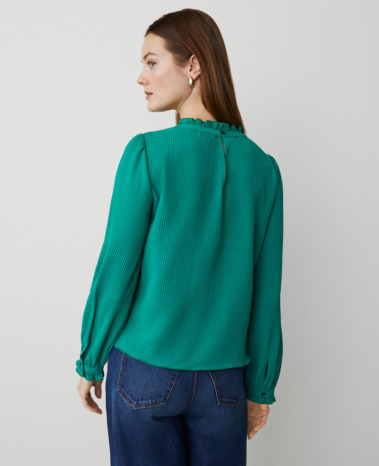 Ruffle Blouson Sleeve Popover