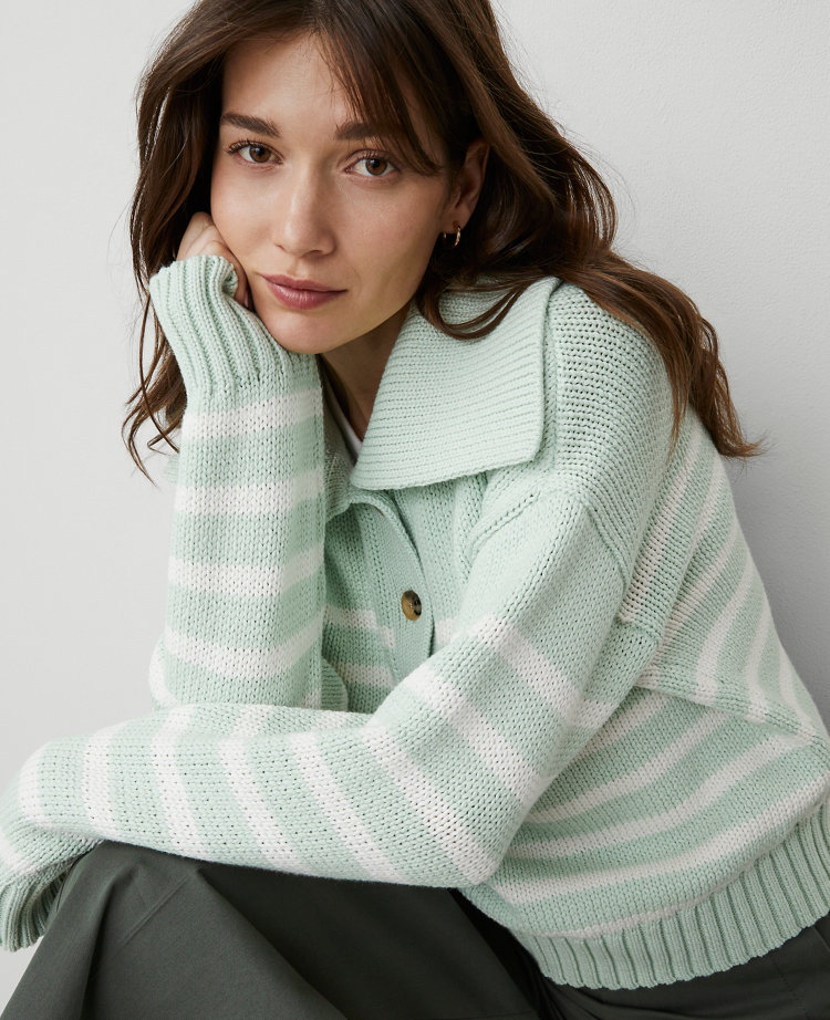 Petite Weekend Collection Striped Sailor Sweater