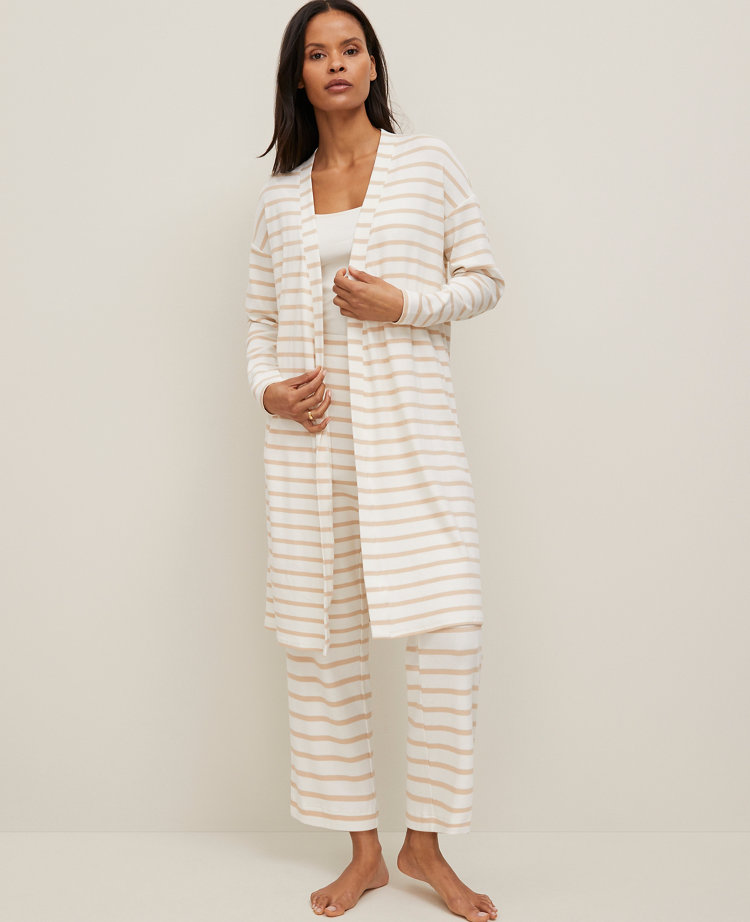 Ribbed Lounge Duster