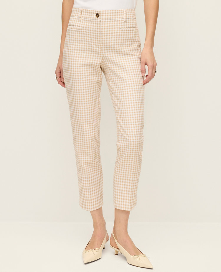 The Cotton Crop Pant in Gingham