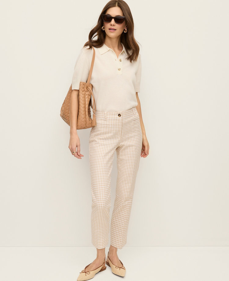 The Cotton Crop Pant in Gingham