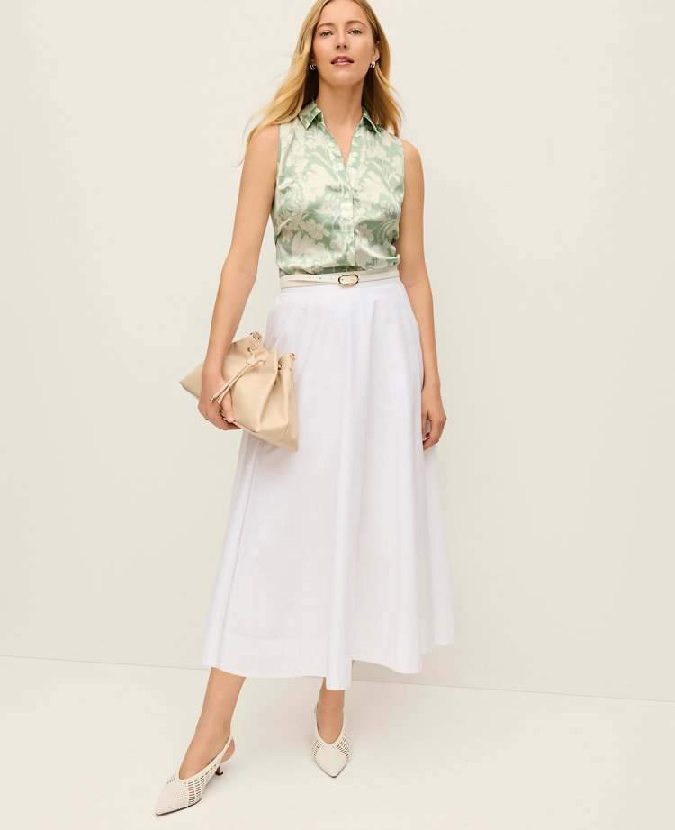 Floral Sleeveless Essential Shirt