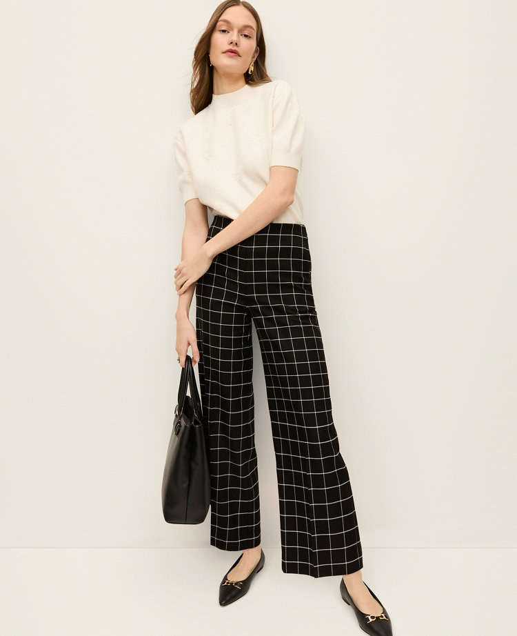 The Petite Grace Pant in Windowpane