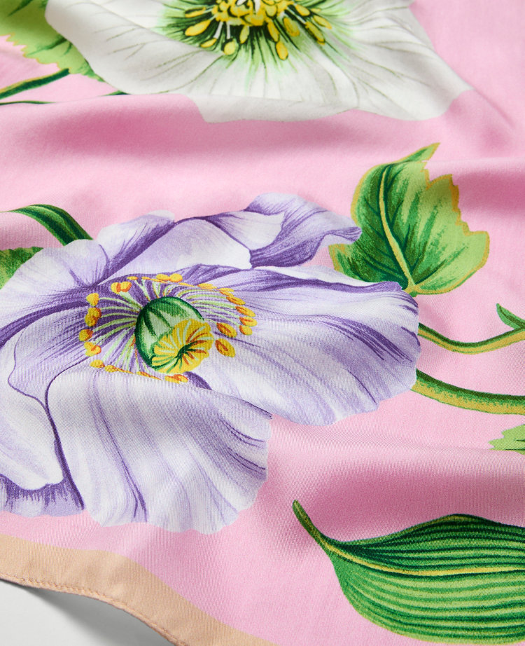 Floral Silk Scarf