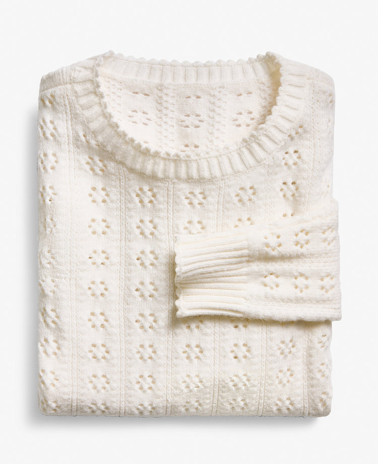 Petite Cozy Pointelle Sweater