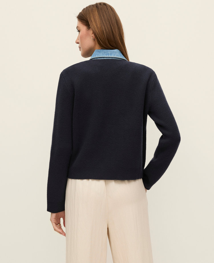 Weekend Collection Denim Sweater Jacket