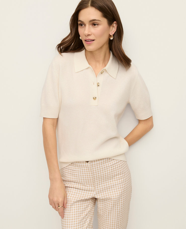 Cashmere Polo Sweater