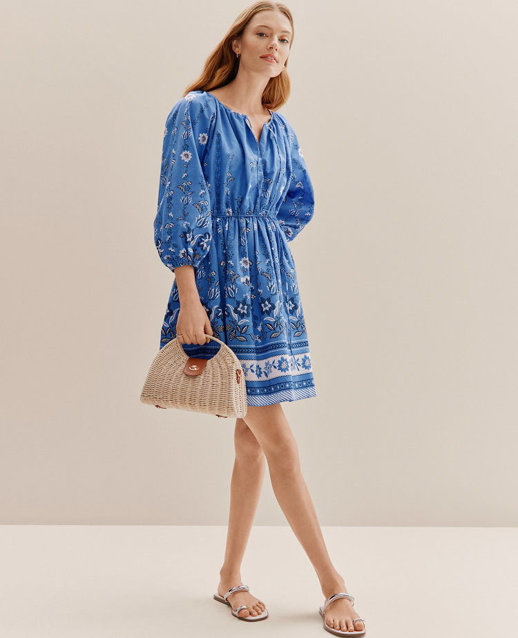 Weekend Floral Shirred Dress