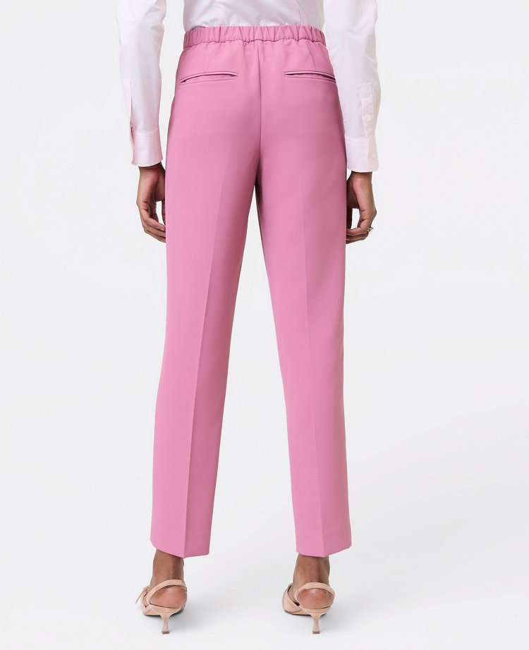 The Petite Relaxed Ankle Pant in Fluid Crepe