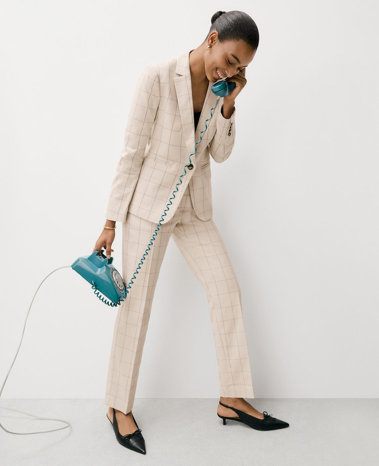 The Tall Eva Ankle Pant in Windowpane