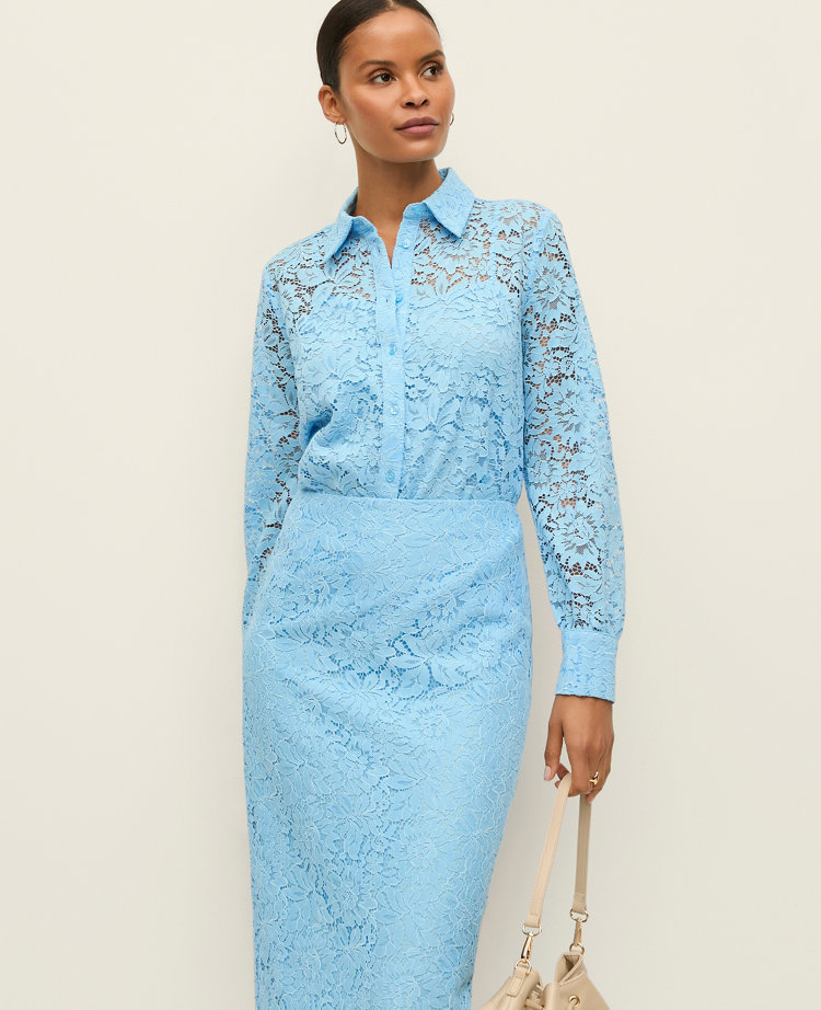 Petite Lace Shirt